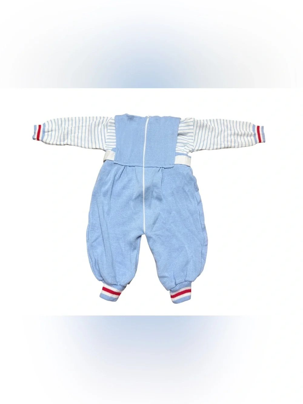 Vintage 90s Train Appliqué Overalls and Shirt Matching Set Boys Size 18 Months